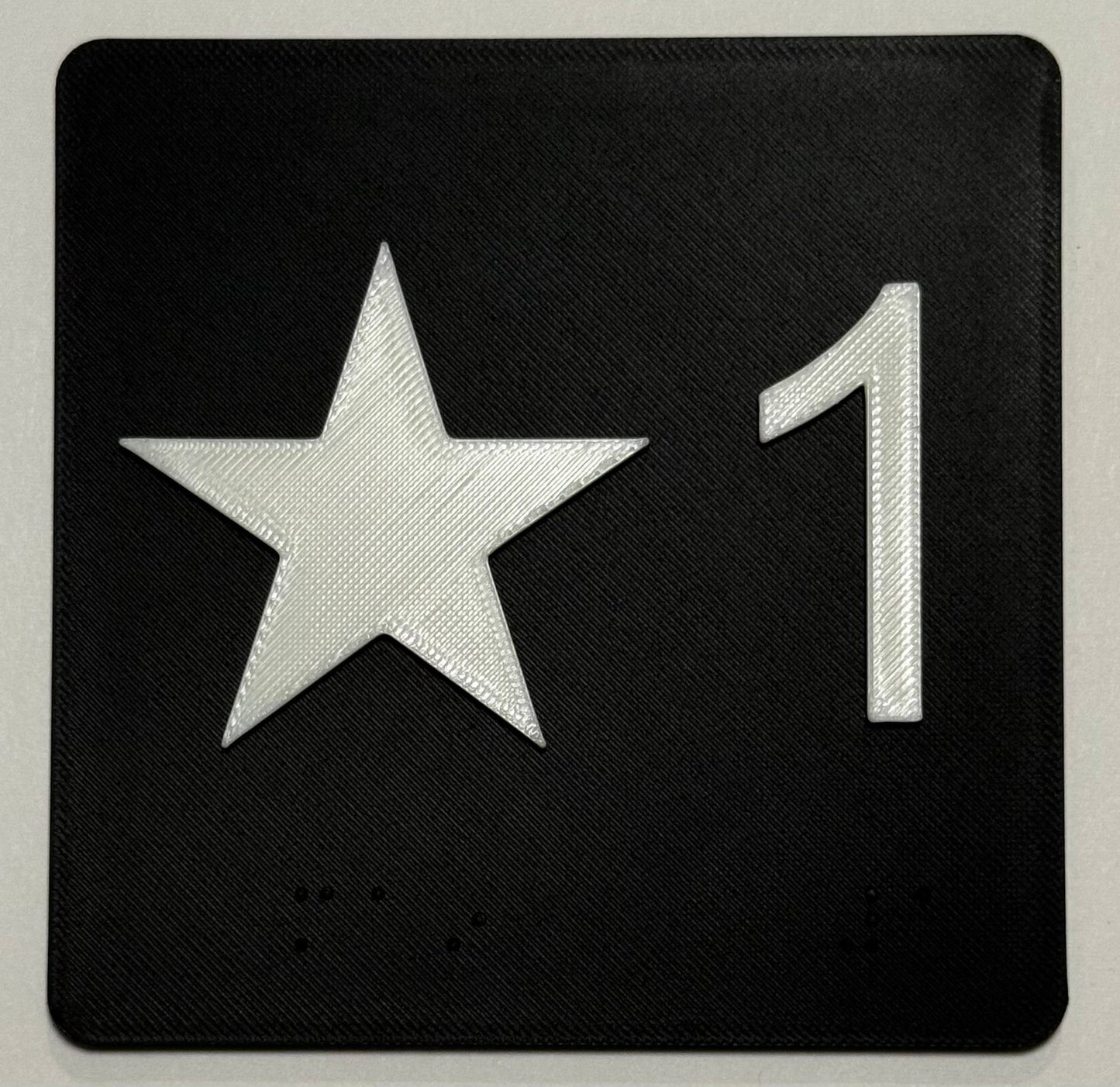 Elevator Braille - Black & White - Job Partial Print & Delivery [Cars 2-5]